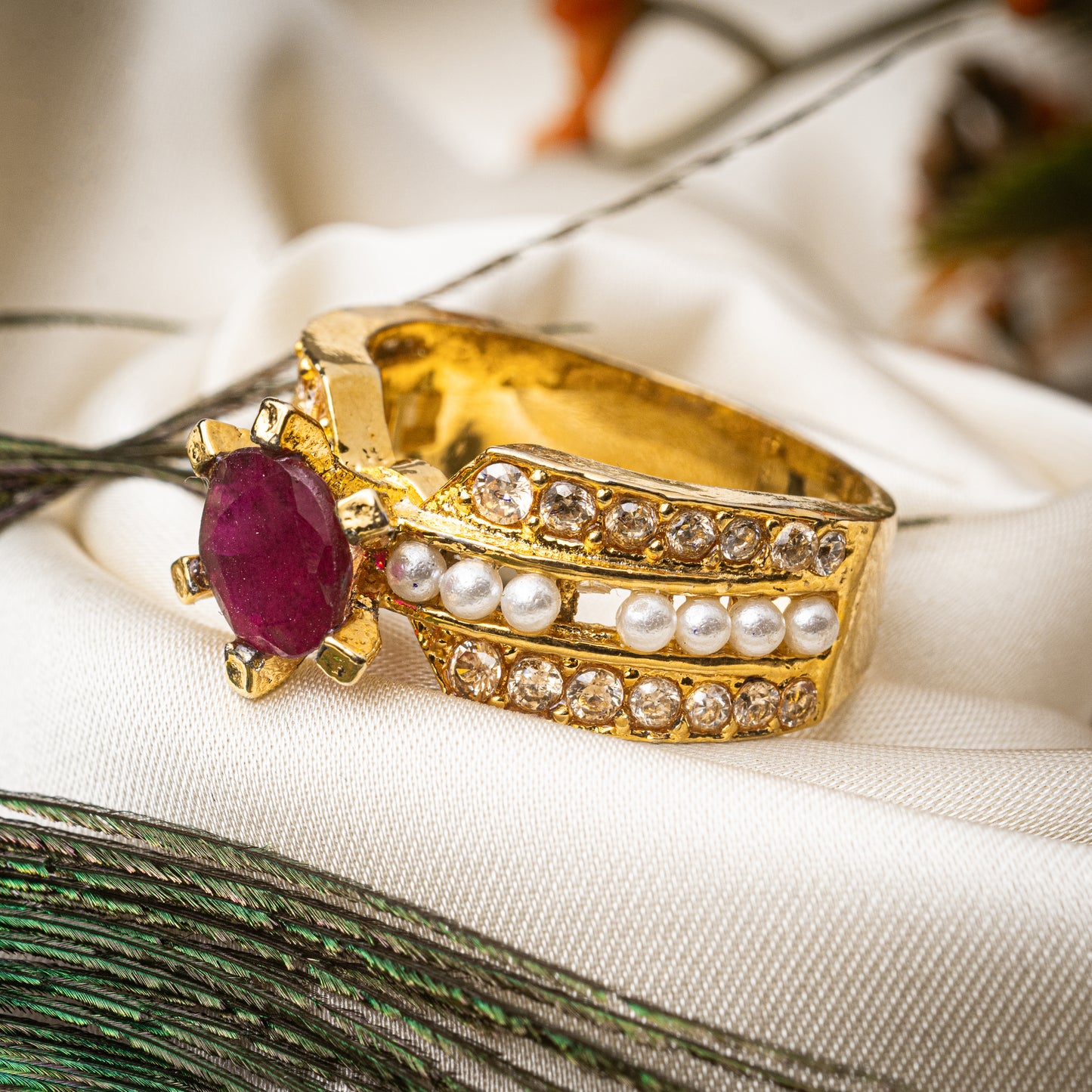 Gem Chetam Ring | Khalis Jewellery