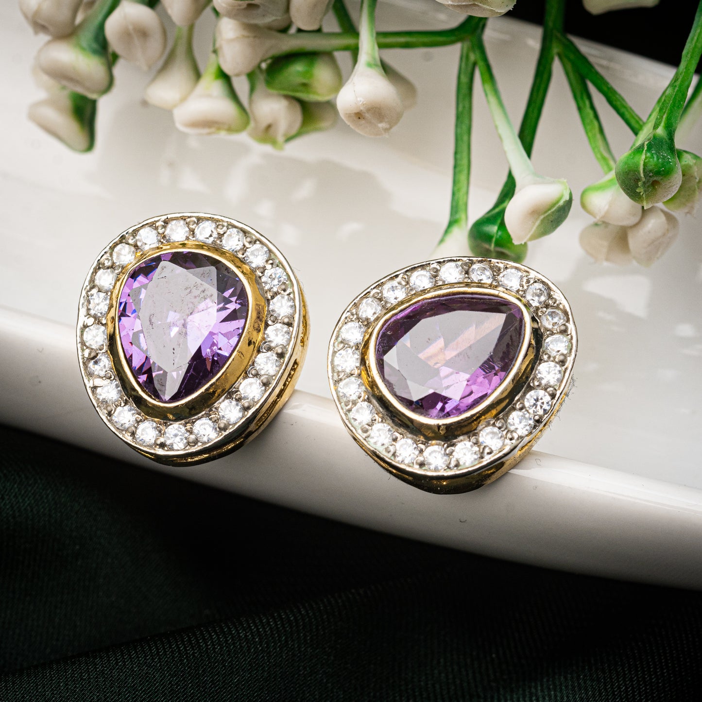 Leaflet styli studs | Khalis Jewellery
