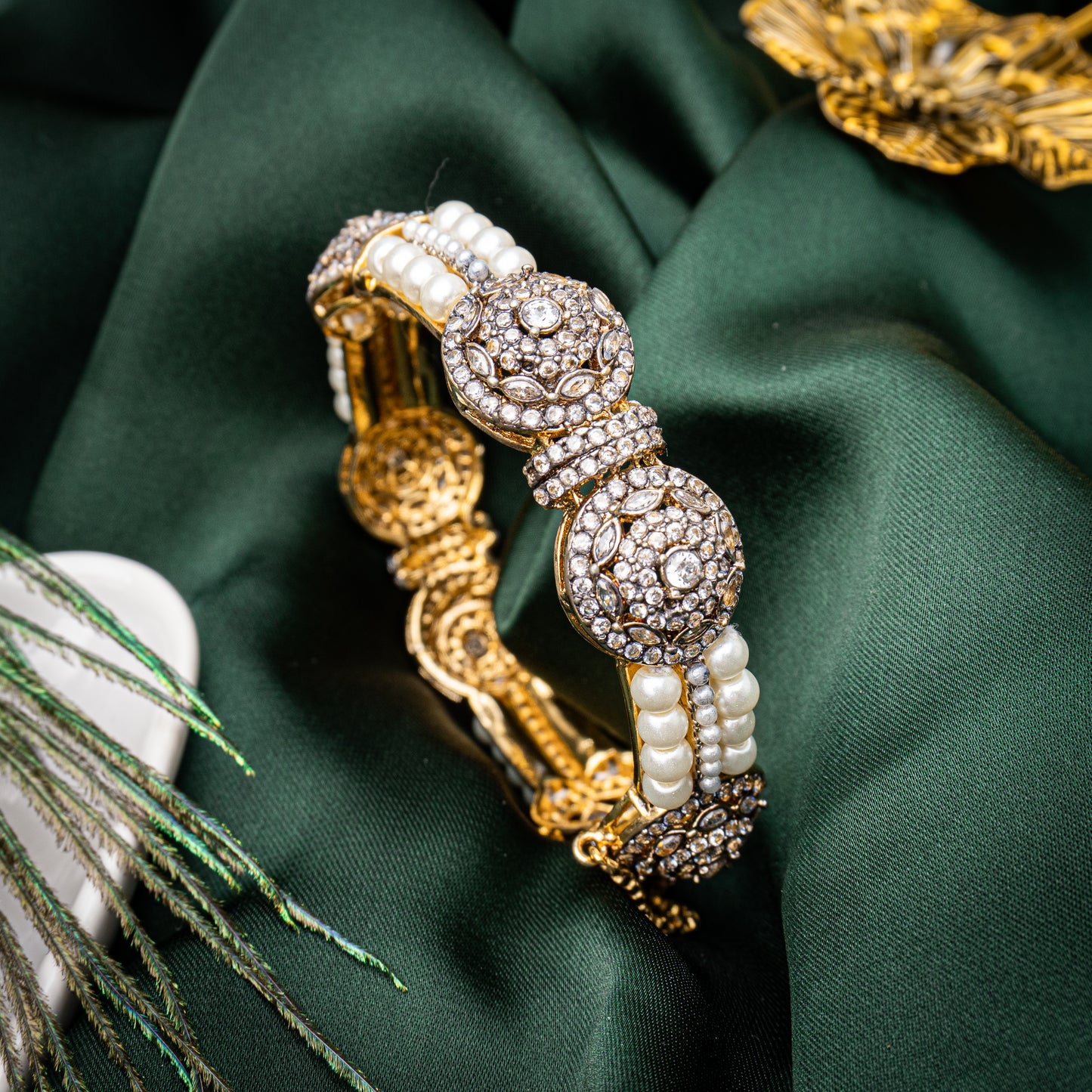 Splendid zirconium bangle | Khalis Jewellery