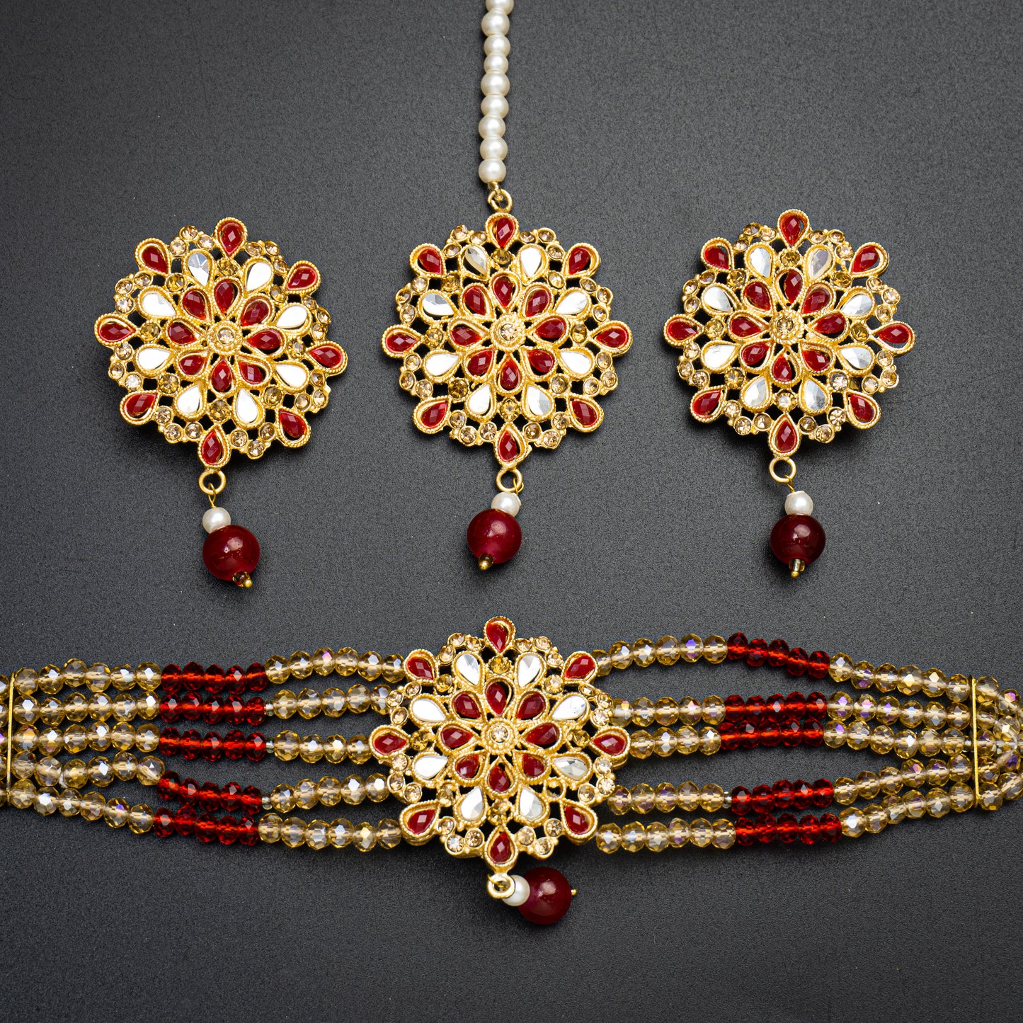 Stylish Flower Choker Set