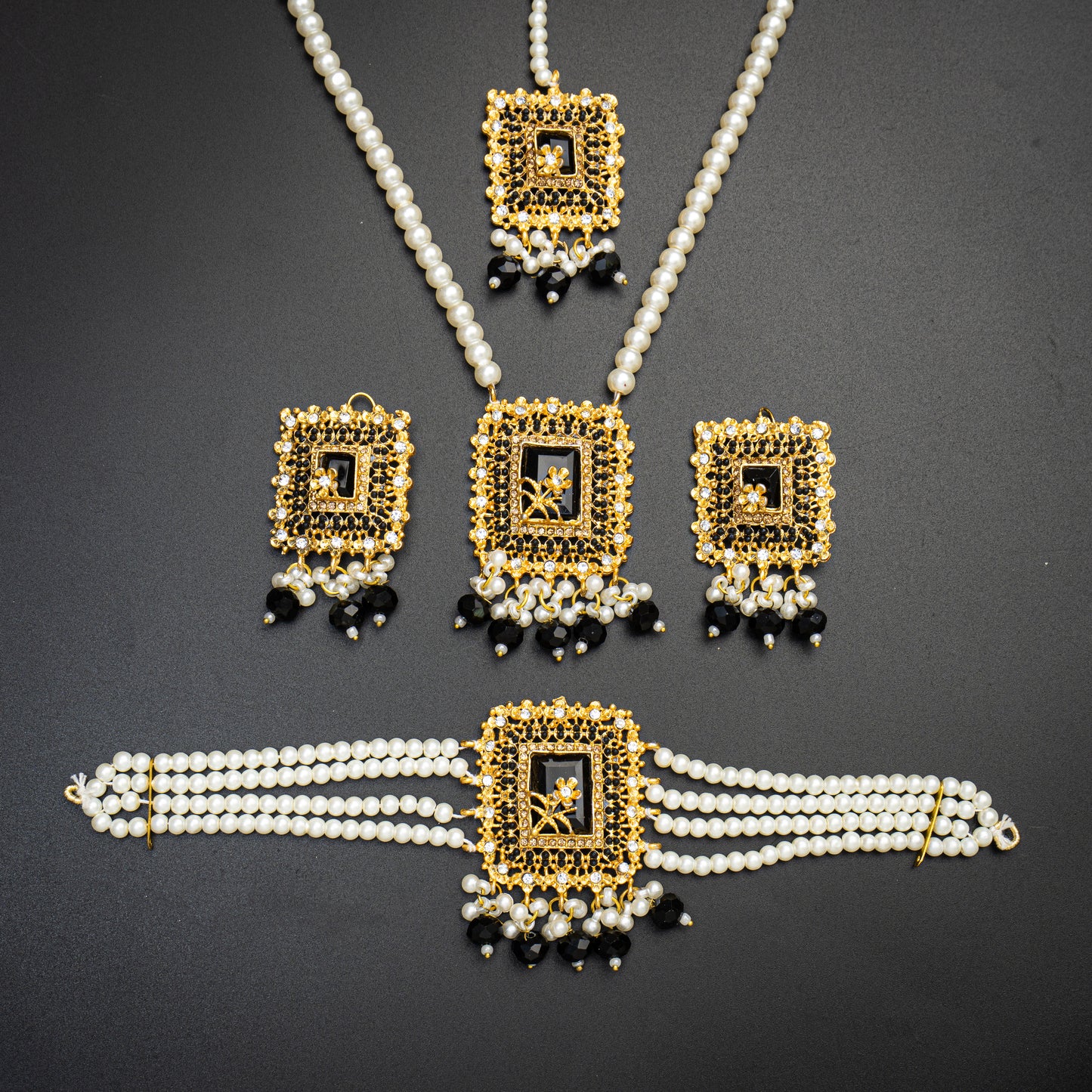 Classy Choker Set with Mala & Tikka