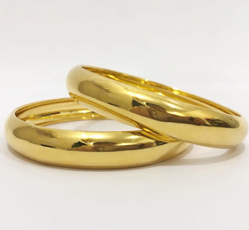 Golden Plane Bangles | Khalis Jewellery