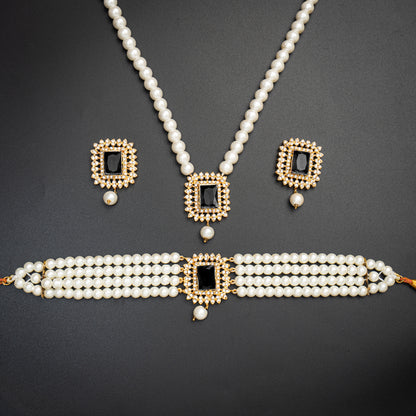 MALA NECKLACE Choker Set Pakistani Jewellery with Earrings | Khalis Jewellery