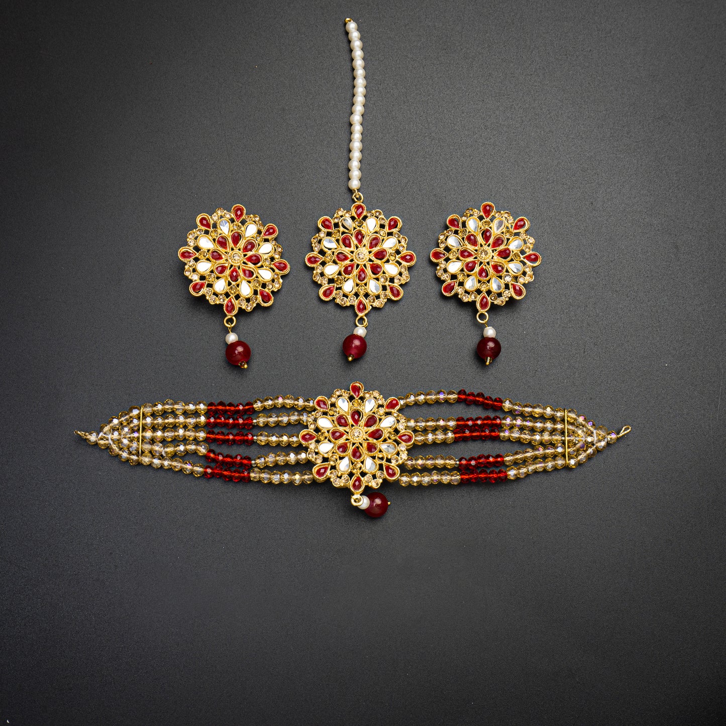 Stylish Flower Choker Set
