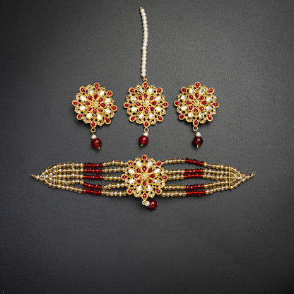 Stylish Flower Choker Set