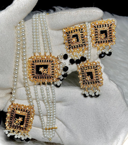 Classy Choker Set with Mala & Tikka